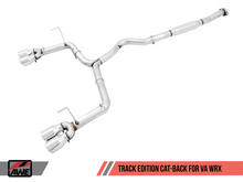 Load image into Gallery viewer, AWE Tuning Subaru WRX/STI VA/GV Sedan Track Edition Exhaust - Chrome Silver Tips (102mm) - Eaton Motorsports