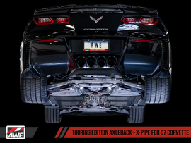 AWE Tuning 14-19 Chevy Corvette C7 Z06/ZR1 Touring Edition Axle-Back Exhaust w/Black Tips - Eaton Motorsports