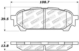 StopTech Performance 03-05 WRX Rear Brake Pads - Eaton Motorsports