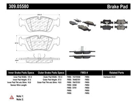 StopTech 96-02 BMW Z3 / 03-08 Z4 / 97-00 323 / 10/90-99 325/328 (E30/E36) Front Brake Pads - Eaton Motorsports