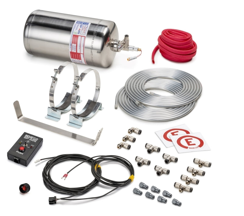 Sparco 4.25 Liter Electric Steel Extinguisher System - Eaton Motorsports