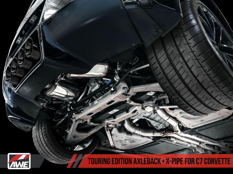 AWE Tuning 14-19 Chevy Corvette C7 Z06/ZR1 Track Edition Axle-Back Exhaust w/Black Tips - Eaton Motorsports