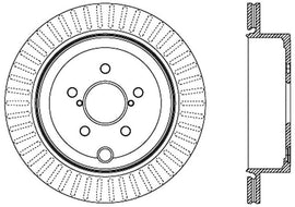 StopTech Power Slot 13 Scion FR-S / 13 Subaru BRZ Rear Left Slotted Rotor - Eaton Motorsports