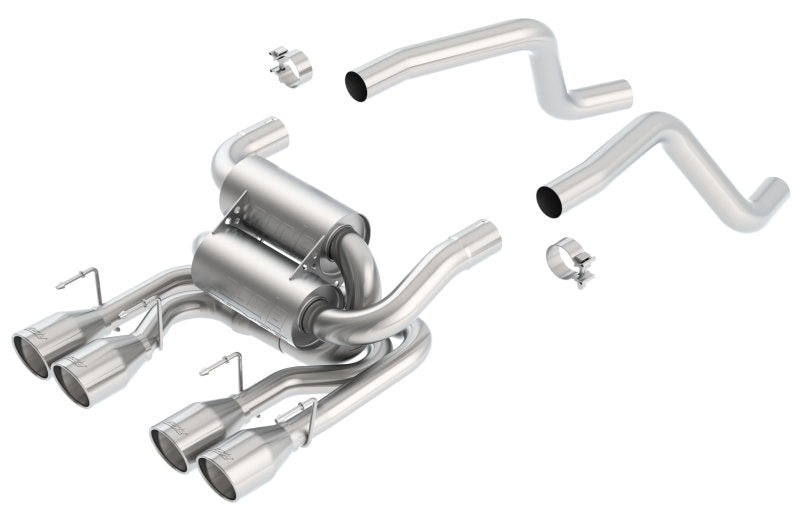 Borla 05-08 Corvette Convertible/Coupe 6.0L/6.2L 8cyl SS S-Type Exhaust (REAR SECTION ONLY) - Eaton Motorsports