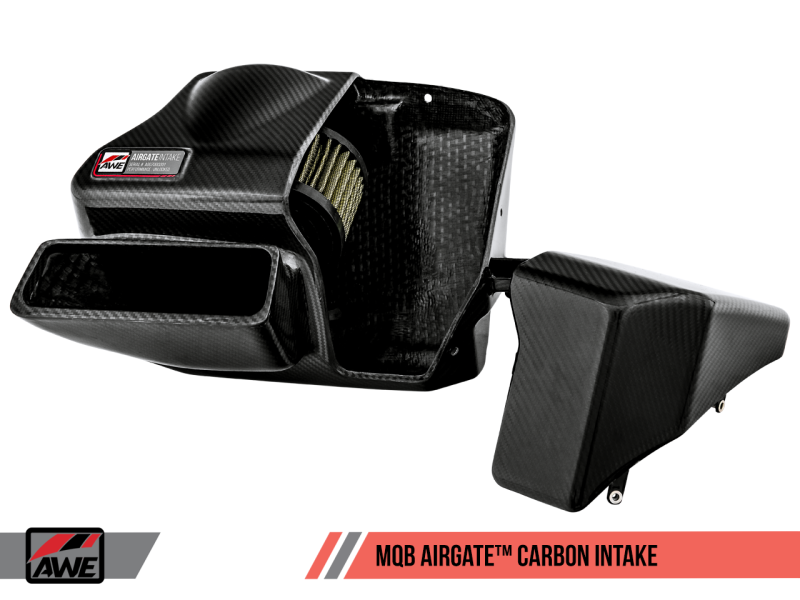 AWE Tuning Audi / Volkswagen MQB 1.8T/2.0T/Golf R Carbon Fiber AirGate Intake w/ Lid - Eaton Motorsports