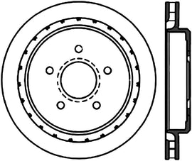 StopTech Power Slot 97-04 Chevy Corvette Slotted Right Rear CRYO Rotor - Eaton Motorsports