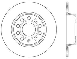 StopTech 06-10 Audi A3/08-10 TT / 06-09 VW GTI Mk V Cryo-Stop Left Rear Slotted Rotor - Eaton Motorsports