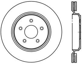 StopTech Power Slot 06-08 Cadillac XLR-V SC / 06-09 Corvette (Z51) Rear Right Slotted CRYO Rotor - Eaton Motorsports