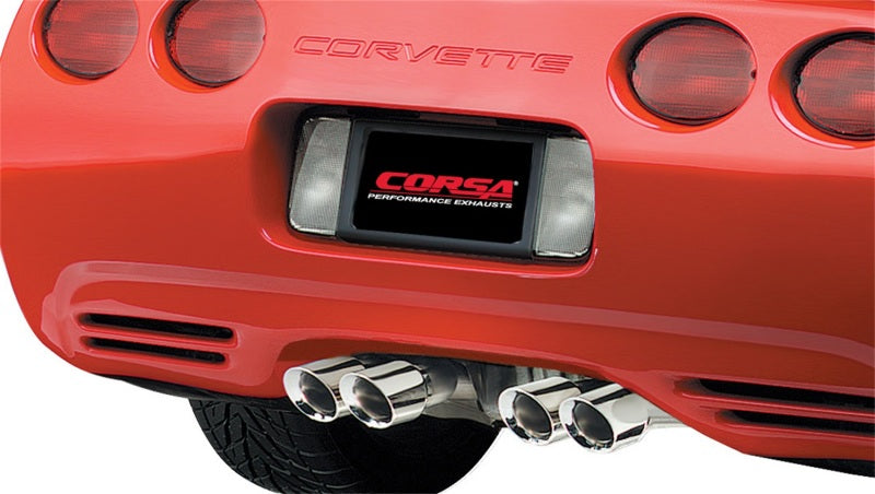 Corsa 97-04 Chevrolet Corvette C5 Z06 5.7L V8 Polished Xtreme Axle-Back Exhaust - Eaton Motorsports