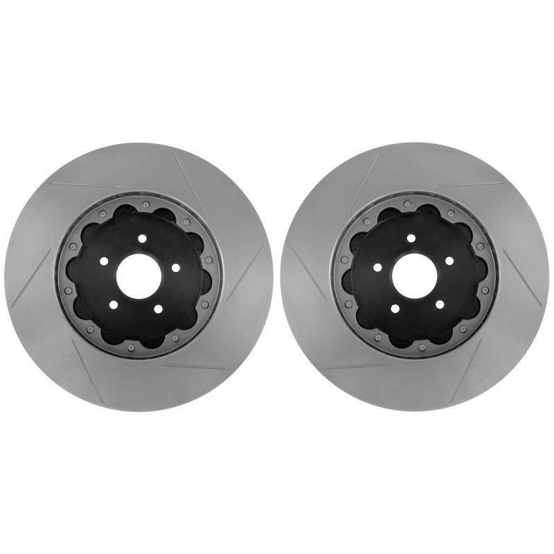 StopTech 08-13 BMW M3 360mm x 30mm AeroRotor Drilled Zinc Front Rotor Pair - Eaton Motorsports