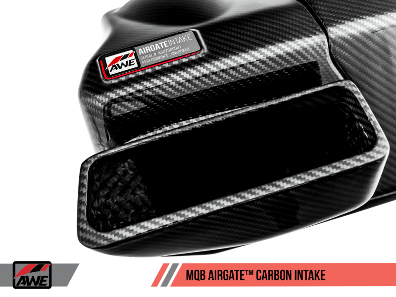 AWE Tuning Audi / Volkswagen MQB 1.8T/2.0T/Golf R Carbon Fiber AirGate Intake w/ Lid - Eaton Motorsports