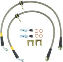Load image into Gallery viewer, StopTech 08-09 WRX Stainless Steel Rear Brake Lines - Eaton Motorsports