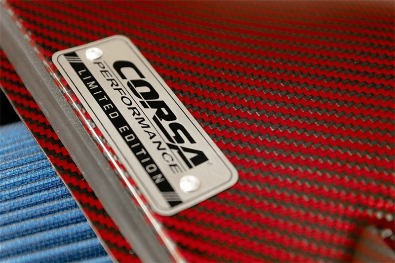 Corsa 14-19 Chevrolet Corvette C7 6.2L V8 Red Carbon Fiber Air Intake (Does Not Fit Z06/ZR1) - Eaton Motorsports