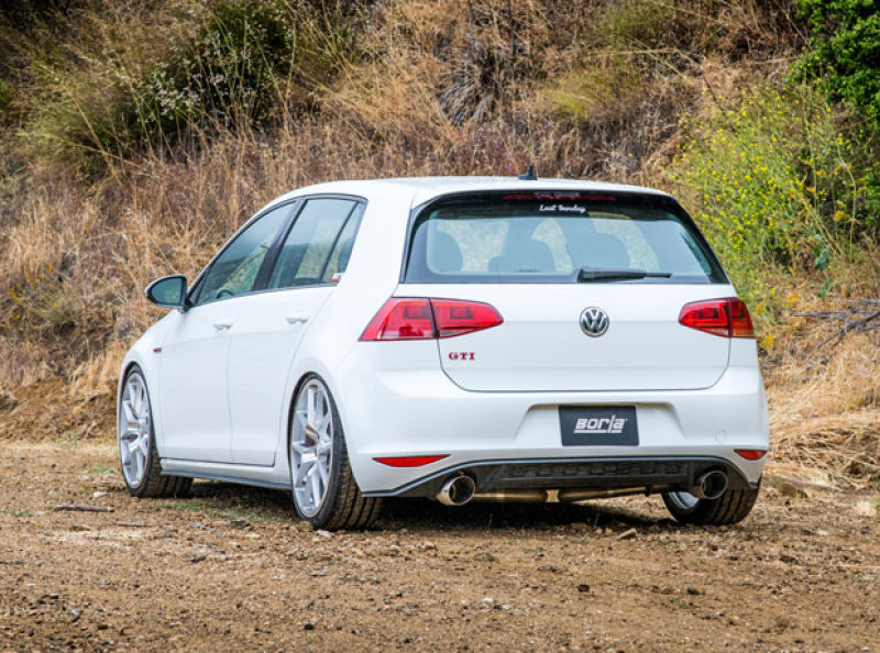Borla 15-17 Volkswagen GTI (MK7) 2.0T AT/MT SS S-Type Catback Exhaust w/Stainless Brushed Tips - Eaton Motorsports