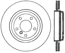 StopTech Sport Slotted (CRYO) 01-06 BMW 330Ci Rear Left Rotor - Eaton Motorsports