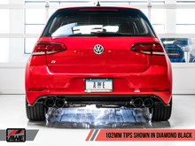 Load image into Gallery viewer, AWE Tuning 15-17 Volkswagen Golf R MK7 Track Edition Exhaust - Diamond Black Tips (102mm) - Eaton Motorsports