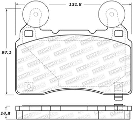 StopTech Performance 14-19 Cadillac CTS Front Brake Pads - Eaton Motorsports