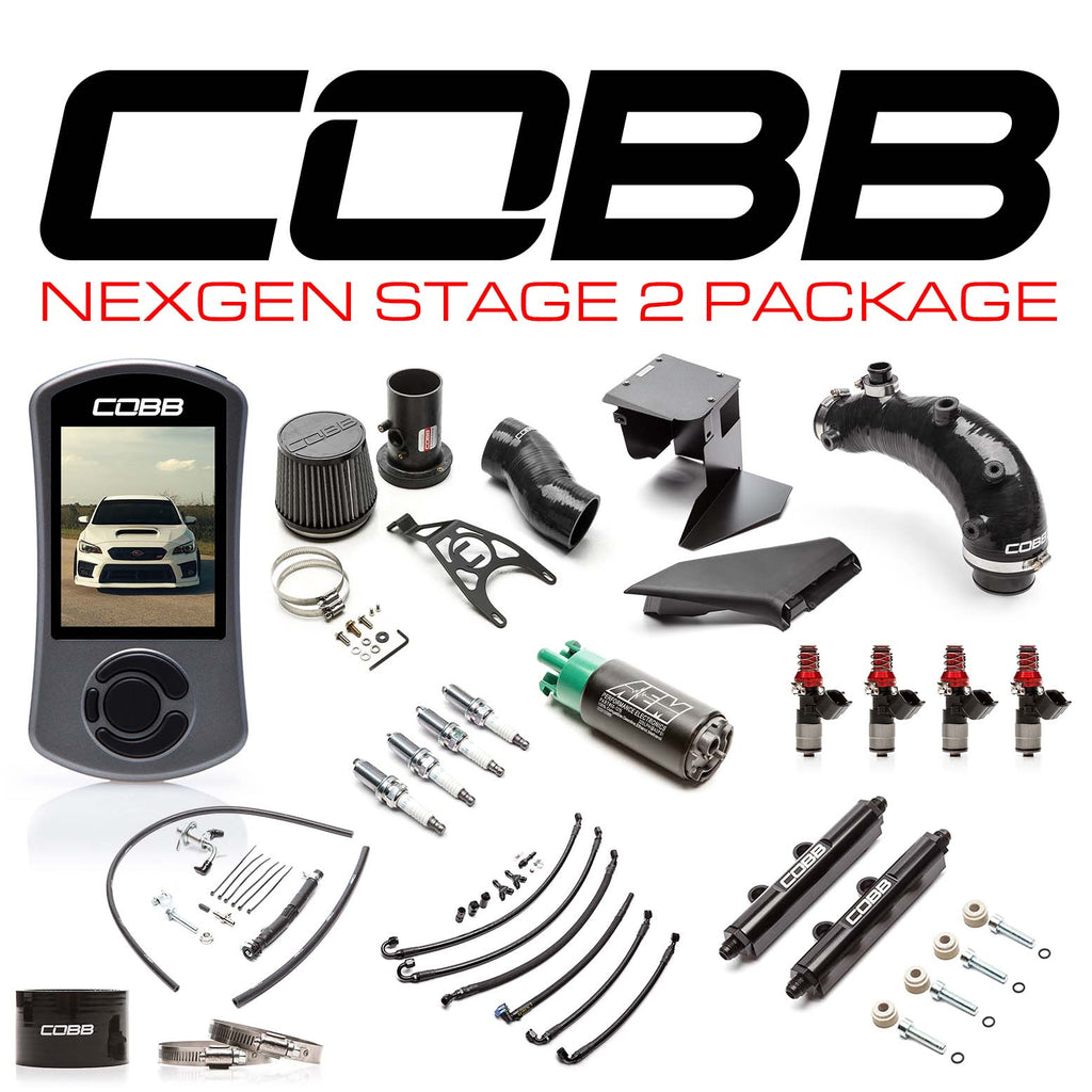 Cobb 19-21 Subaru STI / 2018 Type RA NexGen Stage 2 Power Package - Black - Eaton Motorsports