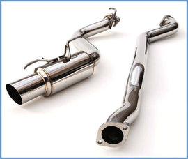 Invidia 08+ WRX Hatch / 08 STi 76mm RACING Titanium Tip Cat-back Exhaust - Eaton Motorsports