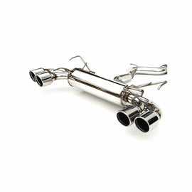 Invidia 08+ STi Hatch Dual Q300 Stainless Steel Tip Cat-back Exhaust - Eaton Motorsports