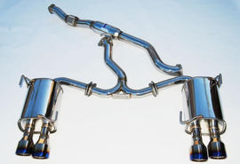 Invidia 11+ STI/WRX Sedan Only 76mm Q300 Stainless Steel Tip Cat-back Exhaust - Eaton Motorsports