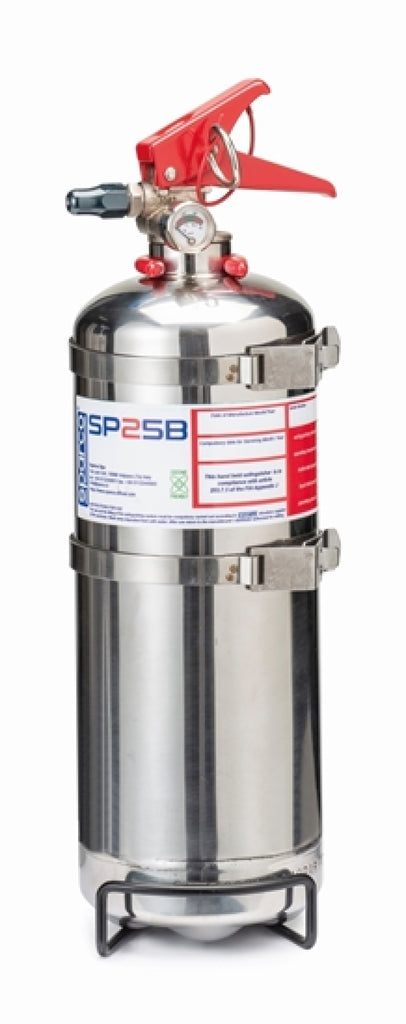 Sparco 2 Liter Handheld Steel NOVEC Extinguisher - Eaton Motorsports