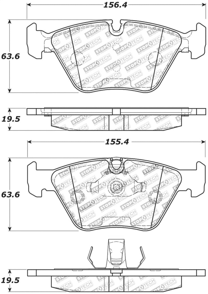 StopTech Performance 06-09 BMW M3/Z4 (E86/E89) Front Brake Pads - Eaton Motorsports