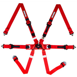 RaceQuip Red FIA 6pt Pull Up Lap FHR Formula Sub - Eaton Motorsports