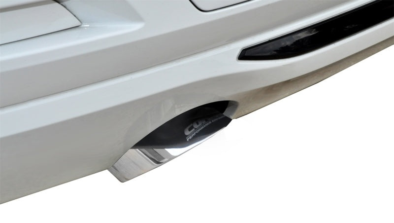 Corsa 12-14 BMW 335i Sedan AWD F30 3in Polished Touring Dual Rear Single 3.5in Tip Cat-Back Exhaust - Eaton Motorsports
