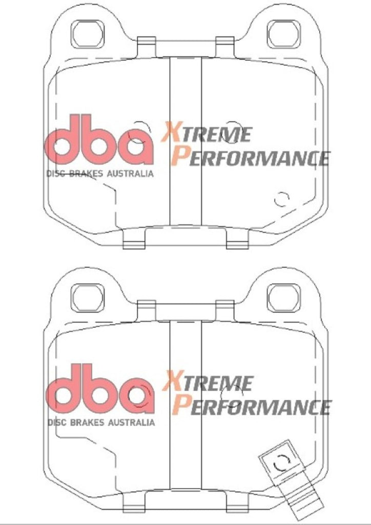 DBA 03-06 EVO / 04-09 STi / 03-07 350Z Track Edition/G35 w/ Brembo XP650 Rear Brake Pads - Eaton Motorsports