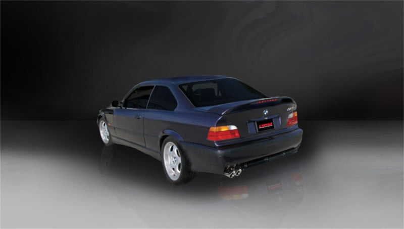 Corsa 92-09 BMW 325i/is Coupe E36 Polished Sport Cat-Back Exhaust - Eaton Motorsports