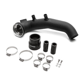 Cobb BMW N54 Intercooler Charge Pipe - Wrinkle Black - Eaton Motorsports