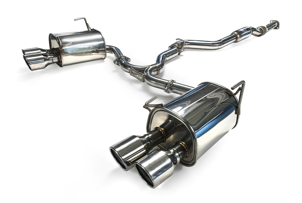 Invidia 15+ Subaru WRX/STI 4Dr Q300 Twin Outlet Rolled Stainless Steel Quad Tip Cat-Back Exhaust - Eaton Motorsports
