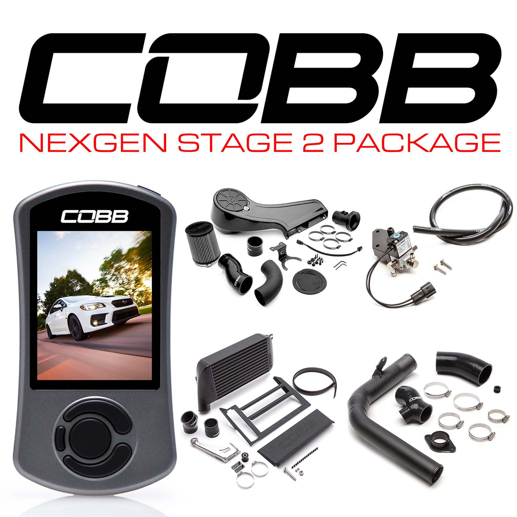 Cobb 15-21 Subaru WRX NexGen Stage 2 Redline Carbon Fiber Power Package - Black - Eaton Motorsports