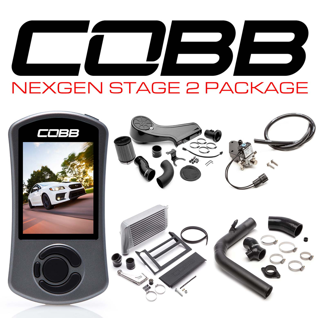 Cobb 15-21 Subaru WRX NexGen Stage 2 Redline Carbon Fiber Power Package - Silver - Eaton Motorsports