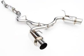 Invidia 08-11 STi Hatch / 11 WRX Hatch Dual N1 Single Layer SS Tipped Cat-back Exhaust - Eaton Motorsports