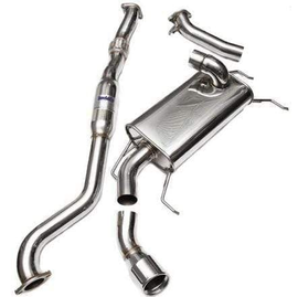 Invidia 08+ WRX Hatch Q300 Single Rolled SS Cat-back Exhaust - Eaton Motorsports