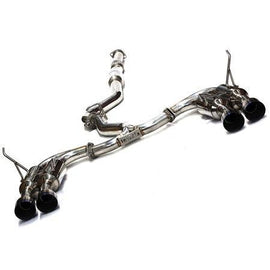 Invidia 11-14 Subaru WRX / STI Sedan Gemini/R400 Single Layer Quad Titanium Tip Cat-back Exhaust - Eaton Motorsports